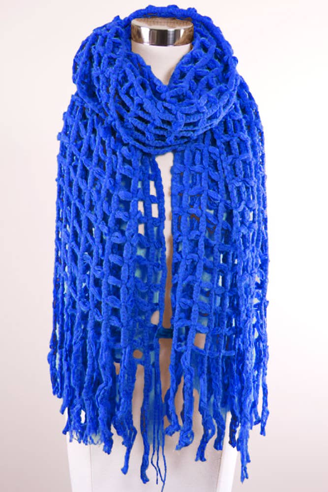 Hana - Vente Écharpe – femme - Écharpe oblongue en filet uni3