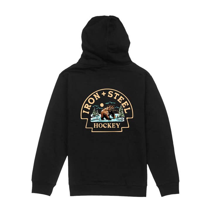 Bear Pond Hockey Youth Hoodie for wholesale by Iron+Steel Hockey
