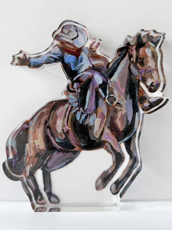 "Rodeo Cowboy" acrylic for wholesale by Chelsea McShane Art