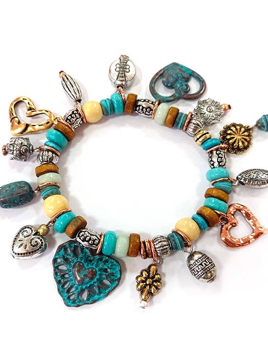 ( A423 ) BOHO STIJL REKARMBAND - HART voor wholesale door Jewelry Max