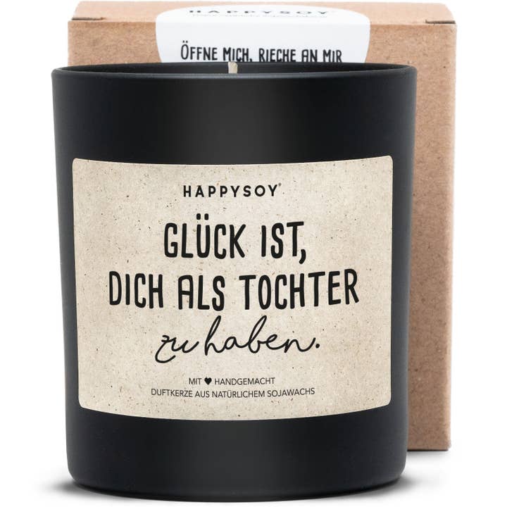 Vela perfumada | Qué suerte tenerte como hija para venta al por mayor de Happysoy