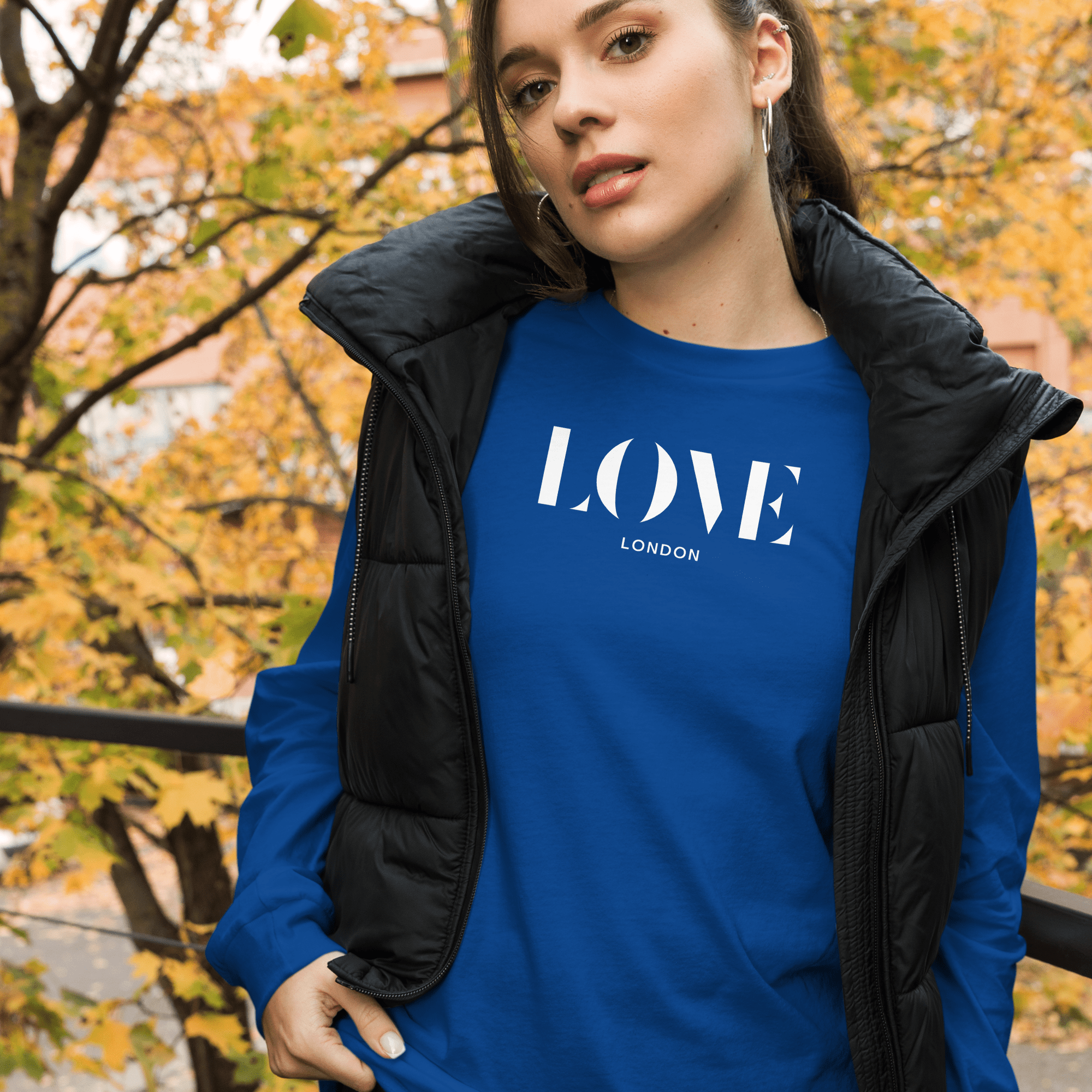 Jolly & Goode - Wholesale Screen Printed T-Shirt - Women's - Love London Long Sleeve Shirt8