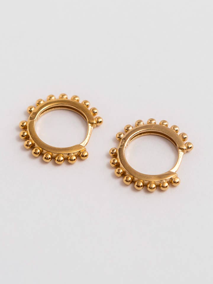 Mandy Beaded Hoops for wholesale by Narrative Jewelry