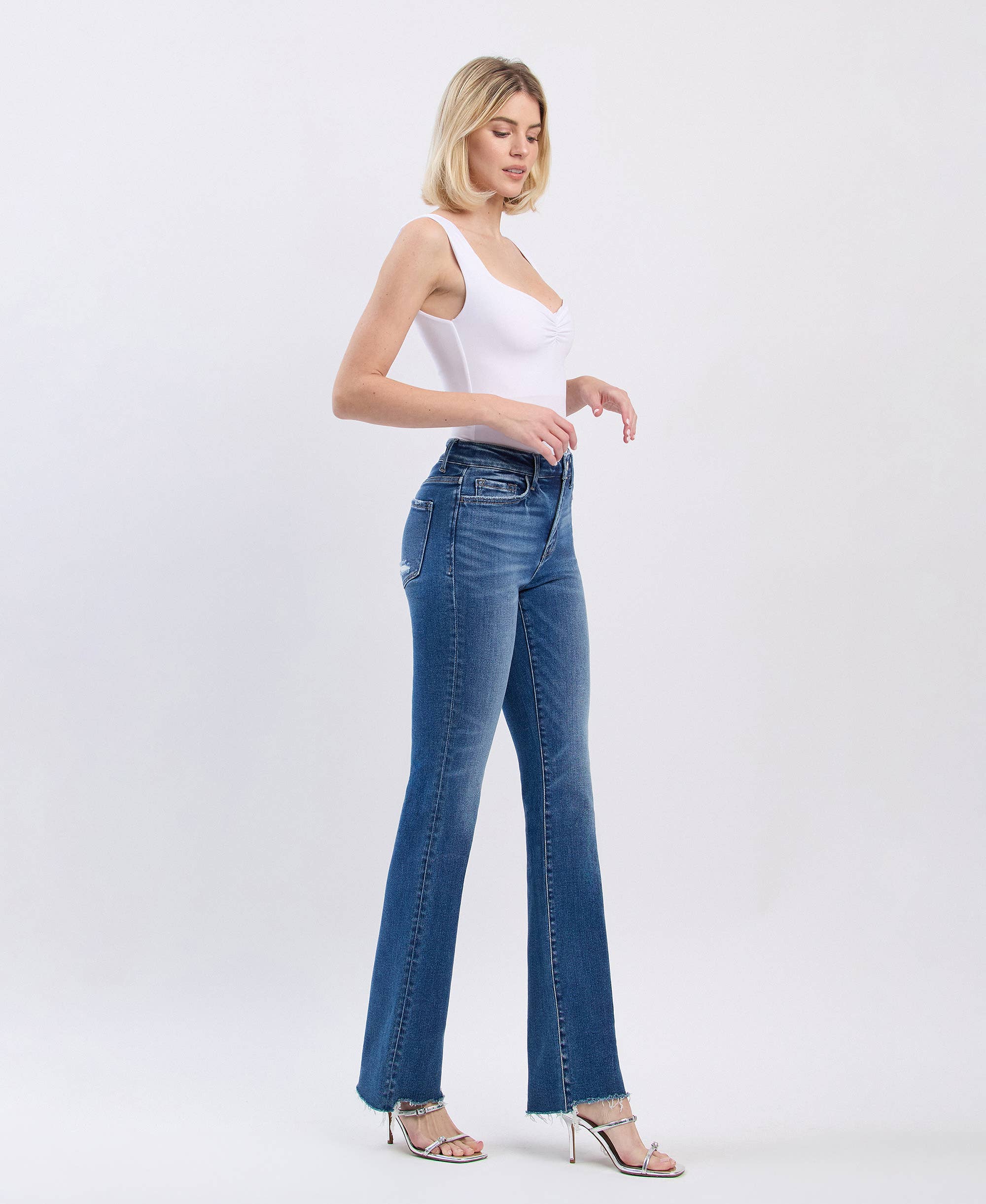 ACCURATE HIGH RISE BOOTCUT JEANS LV1605 for wholesale on Faire6