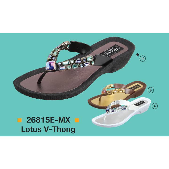 Perizoma Lotus, 6-11, Mix per la vendita all'ingrosso da parte di Grandco Sandals