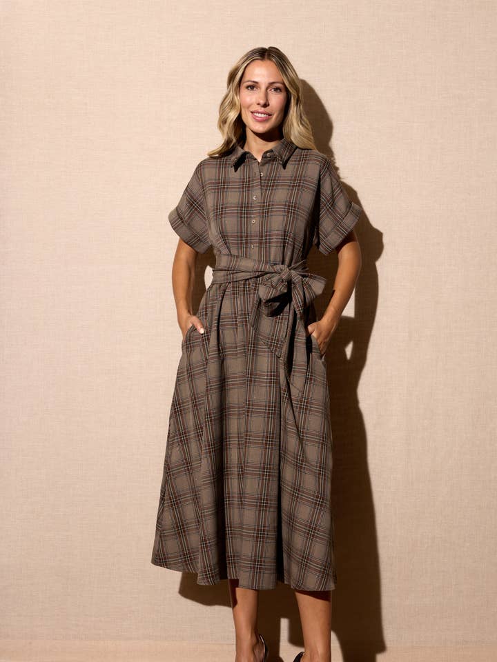 VESTIDO ESCOSES para venta al por mayor de SWEET MAGIC MODA Y COMPLEMENTOS