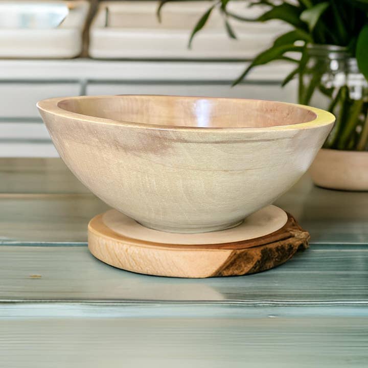 Ink and Honey Birchwood Bowl- 6.75” for wholesale by Kootenay Wildcrafting Co