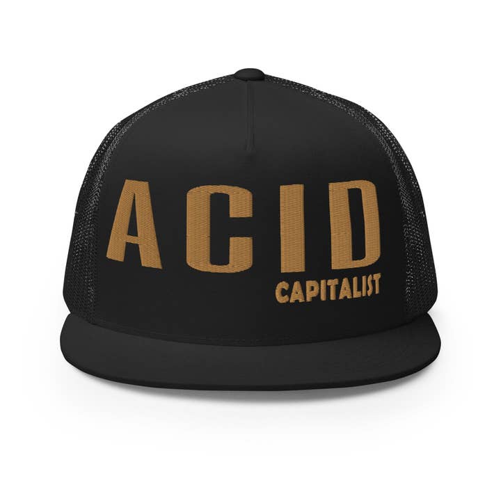 Acid Capitalist Trucker Cap - Legacy Guld for engroshandel hos Pixel Gallery