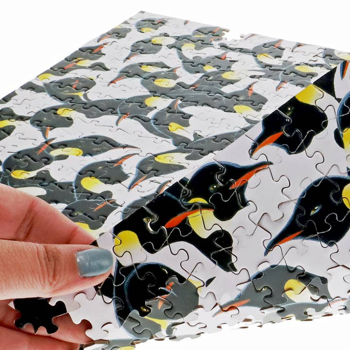 Wood Expressions - Wholesale Puzzle - Adult - Penguins Jigsaw Puzzle - 500 pieces - Double Sided1