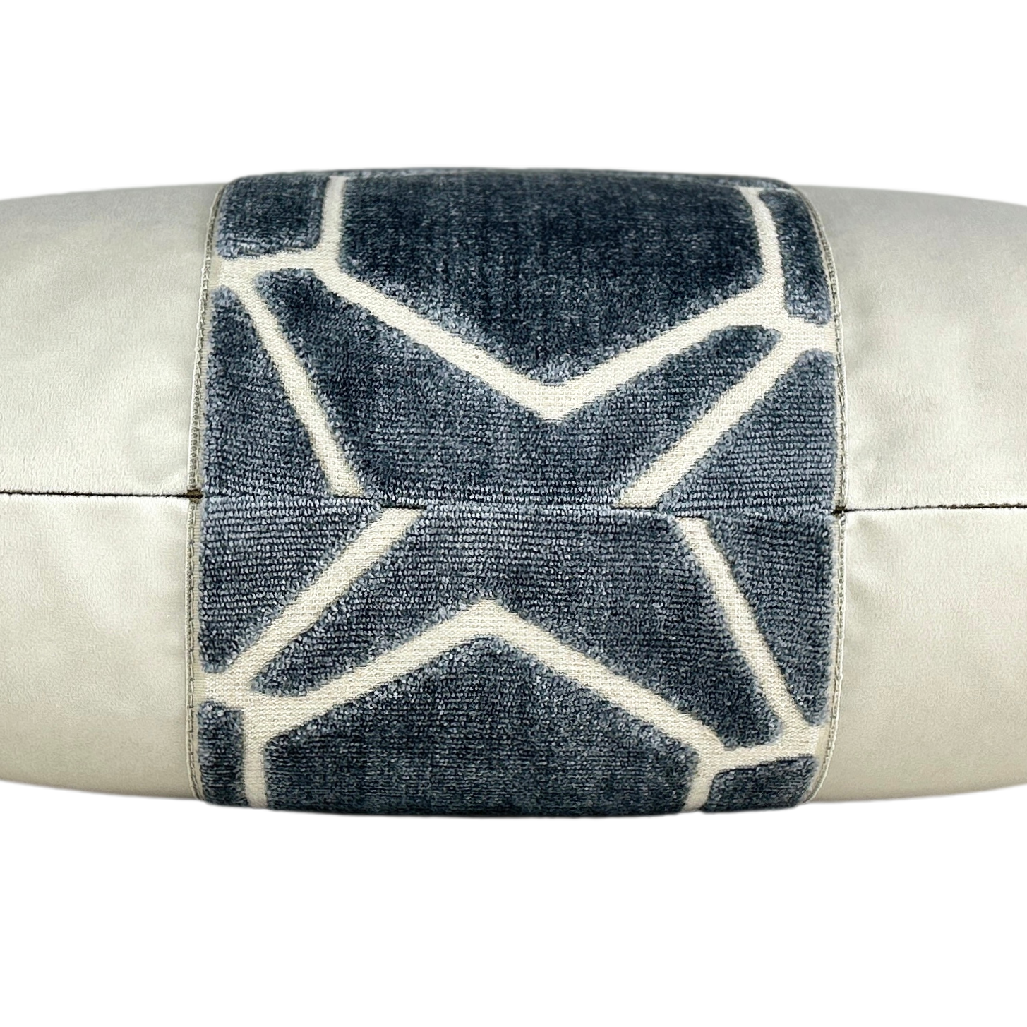 Harbor Annie (Harbor) - Velvet Throw Pillow with Gray Velvet Trim for wholesale on Faire1