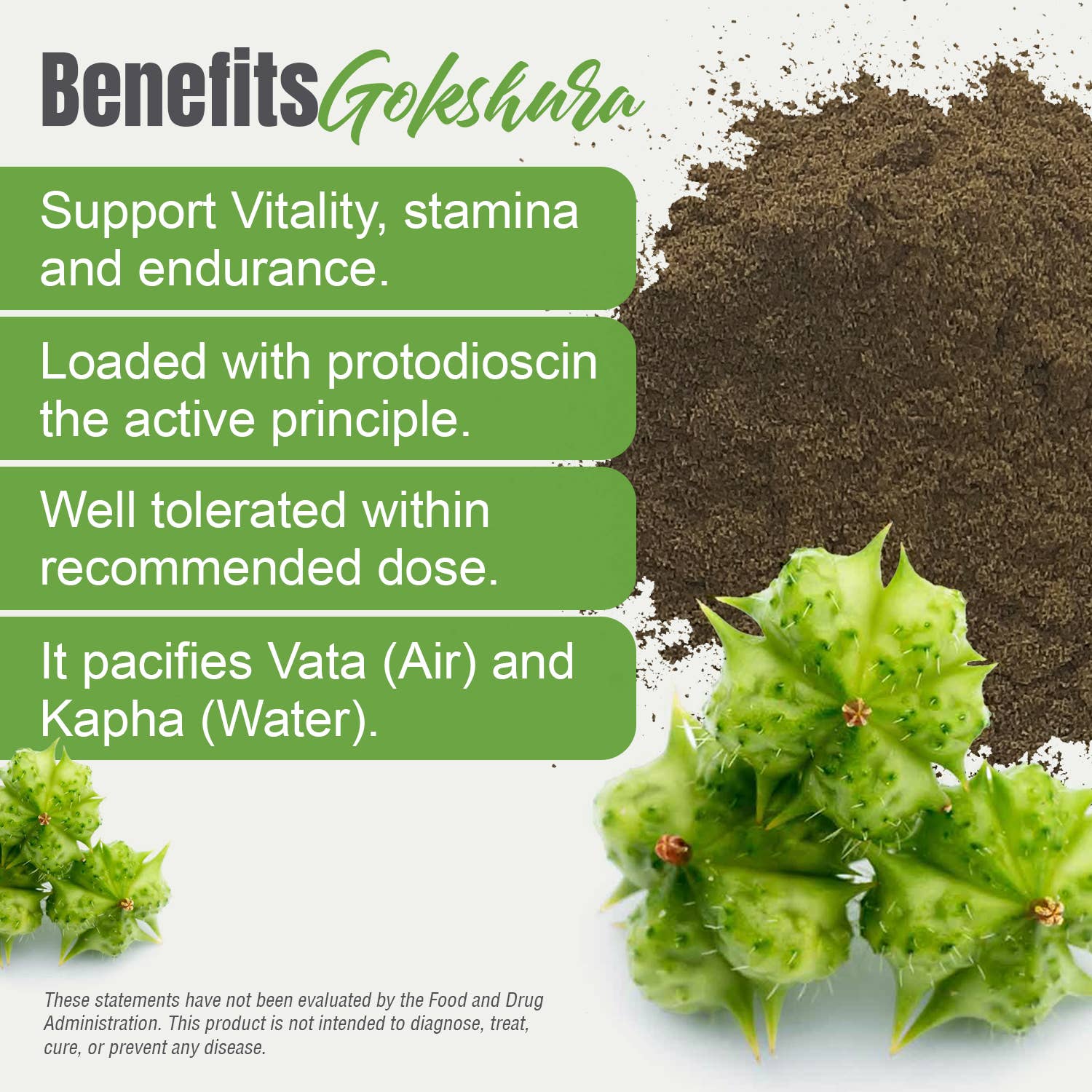 HerbsForever - Wholesale Protein/Superfood Powder - Gokshura Powder (Tribulus Terrestris) Non GMO Vegan4