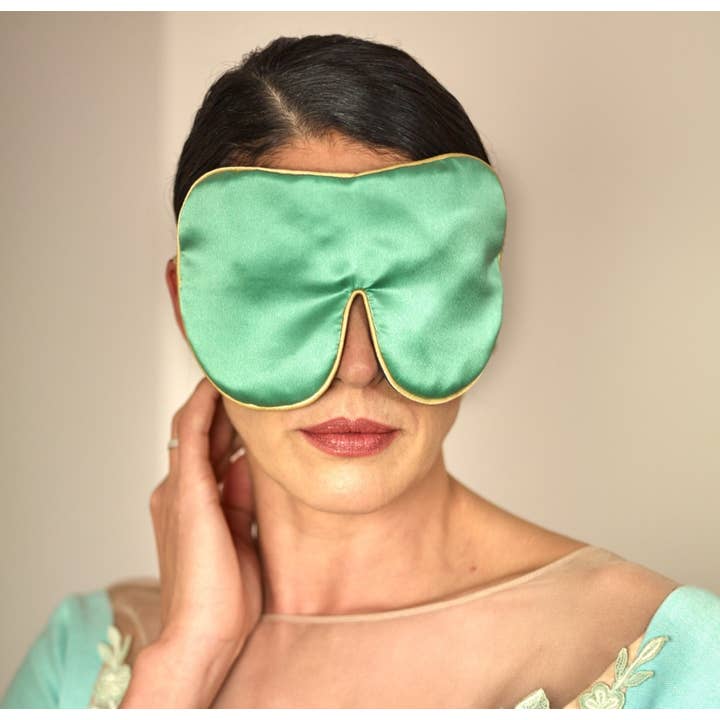Holistic Silk Ltd - Vendita all'ingrosso Maschera per dormire - Maschera per dormire in seta | Beauty Sleep | Maschera benessere per gli occhi | Crema4
