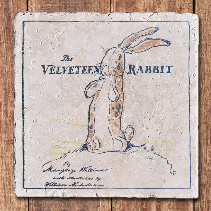 Sous-verres à livres pour enfants - The Velveteen Rabbit pour la vente par Black Angel Designs