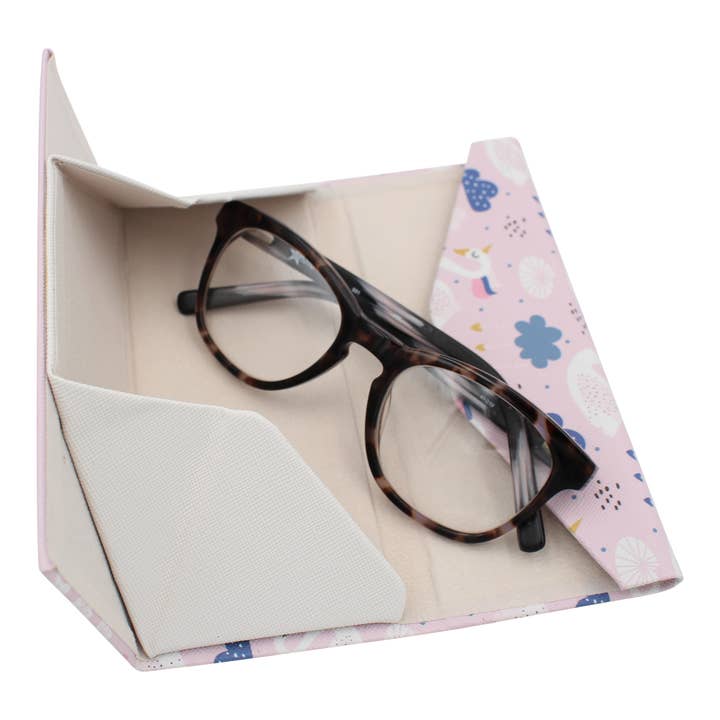 Real Sic – Engroshandel Brille- og solbrilleetuier - Unisex – Unicorn Swan Briller Case — Cute Animals — Vegansk Læder2