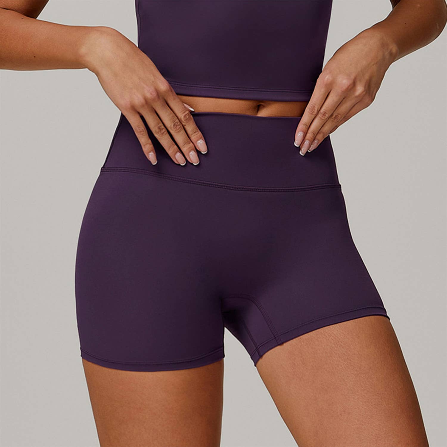 Crave by FW - Wholesale Athletic Shorts - Women's - No Front Seam High Waist Biker Shorts11