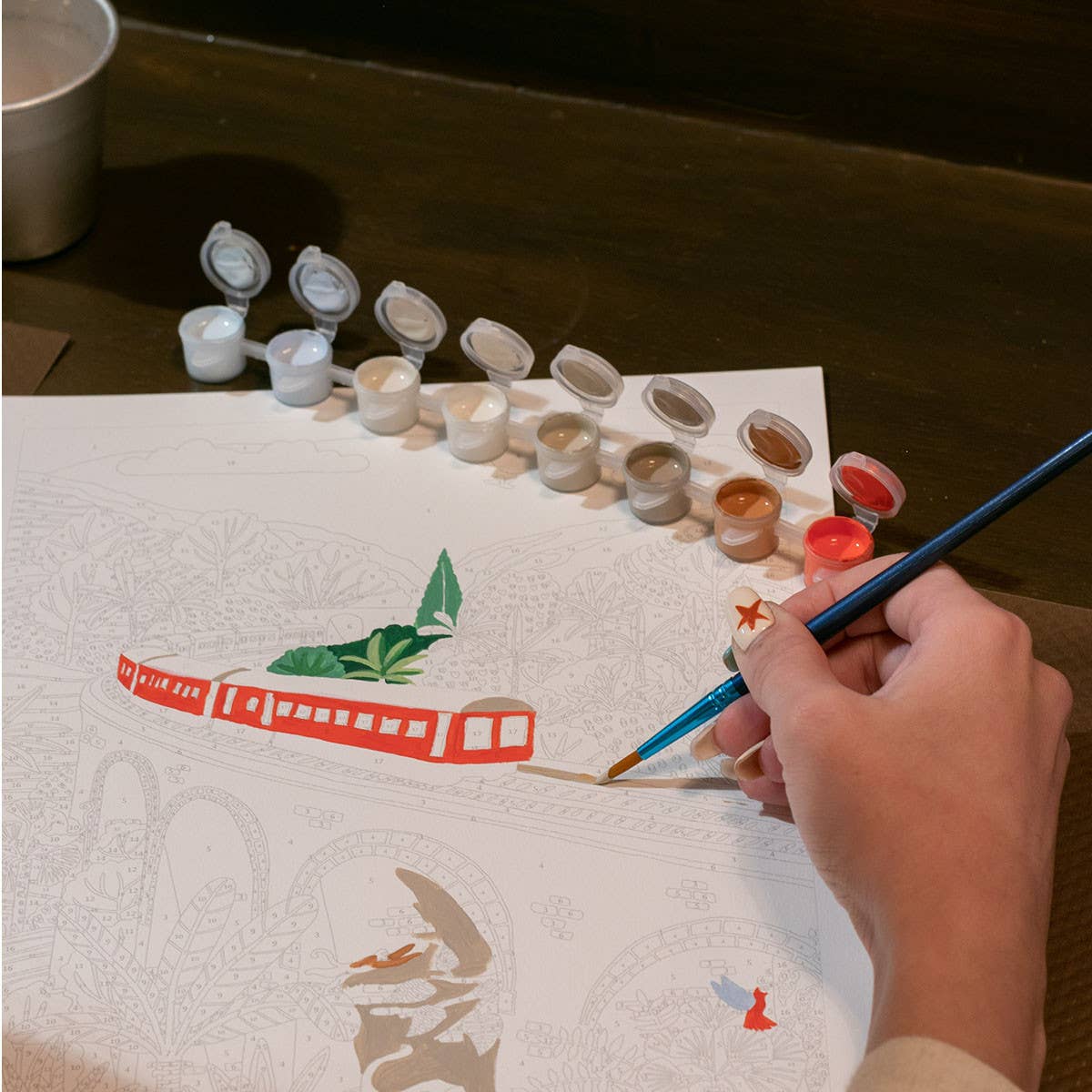 La Petite Épicerie – Impressão artística por atacado – Kit de pintura por números – Sri Lanka por Maja Tomljanovic1