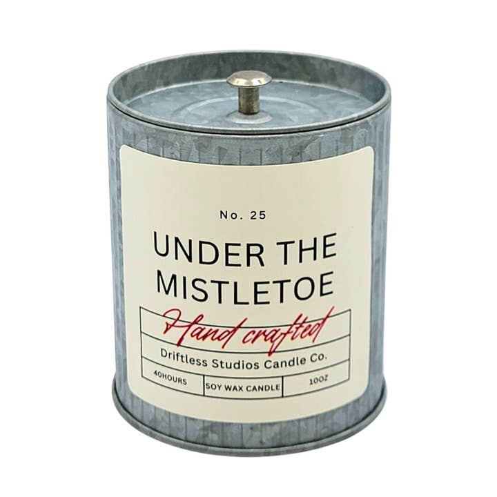 Under the Mistletoe Farmhouse Holiday Candles - Christmas for wholesale by Driftless Studios