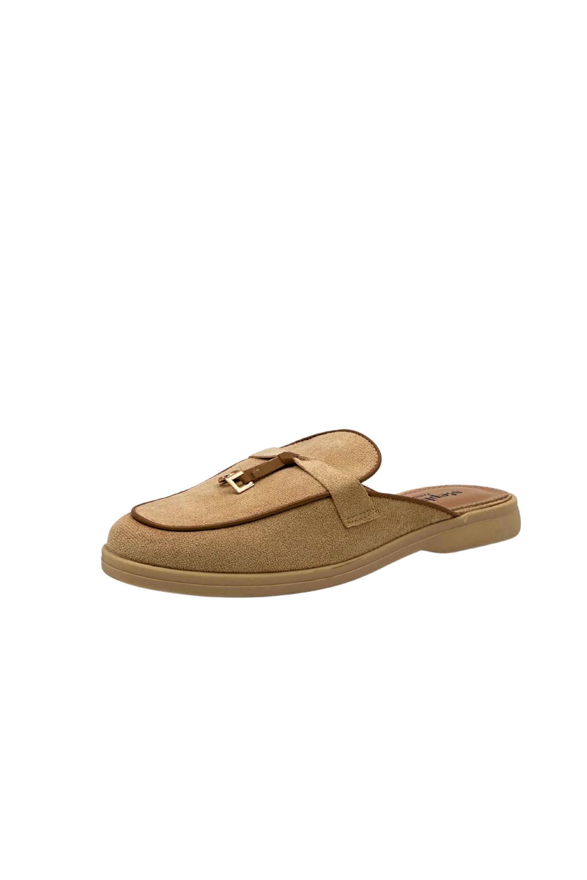 camel Suede mules with rope and metal detail QQ-247 for wholesale on Faire1