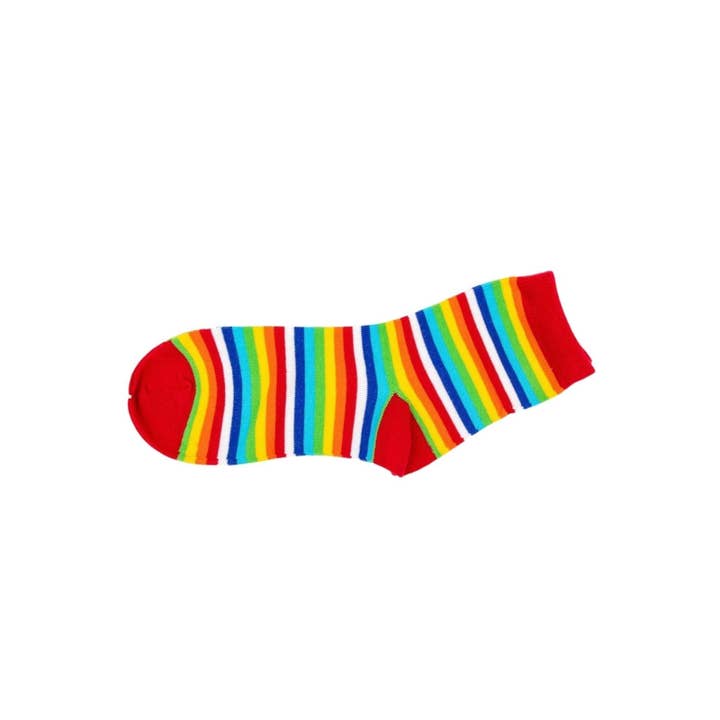 Pantsnsox - Wholesale Socks – Women's - Rainbow Women`s Stripe Crew Socks Gift Box4