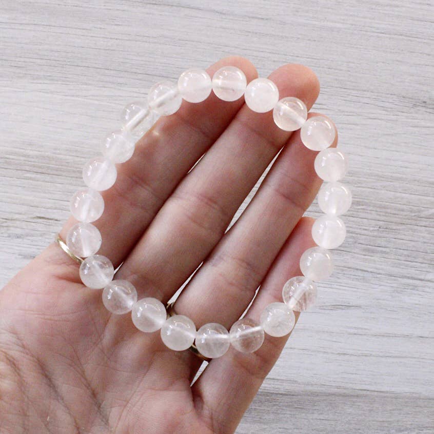 Pebble House - Wholesale Beaded Bracelet - Clear Quartz Bracelet 8mm - Crystals & Stones2