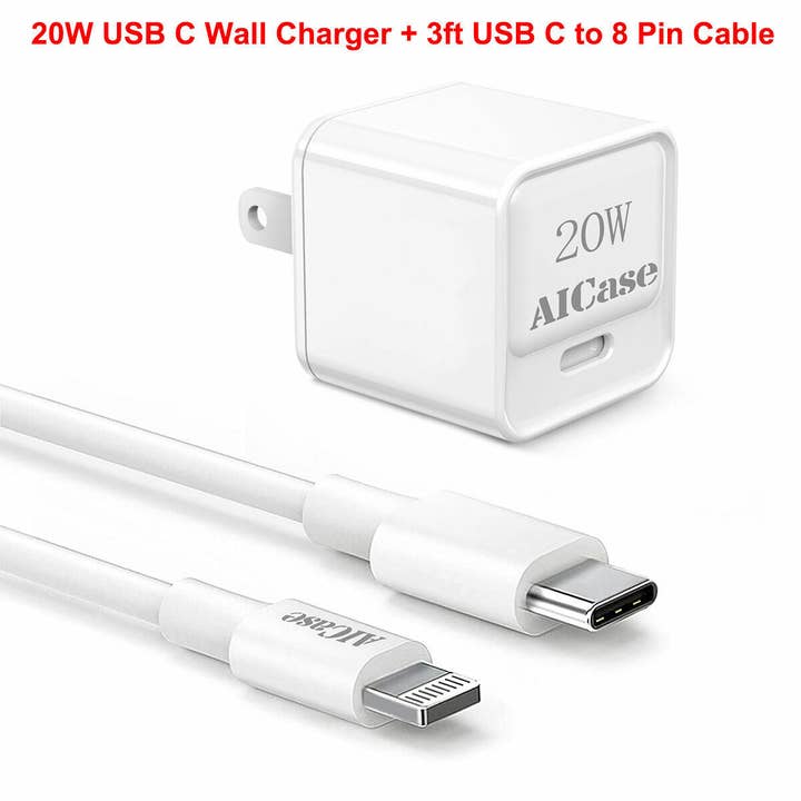 iPhone USB-C to Lighting Fast Charger +20W PD Power Adapter for wholesale by AICase