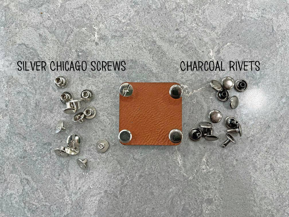 The McGarvey Workshop - Wholesale Knitting/Crochet Supplies - Custom Faux Leather Tags for Knitting and Crochet, Personalized Labels for Handmade Items, No Sew Logo, 2.5" x 0.5"5