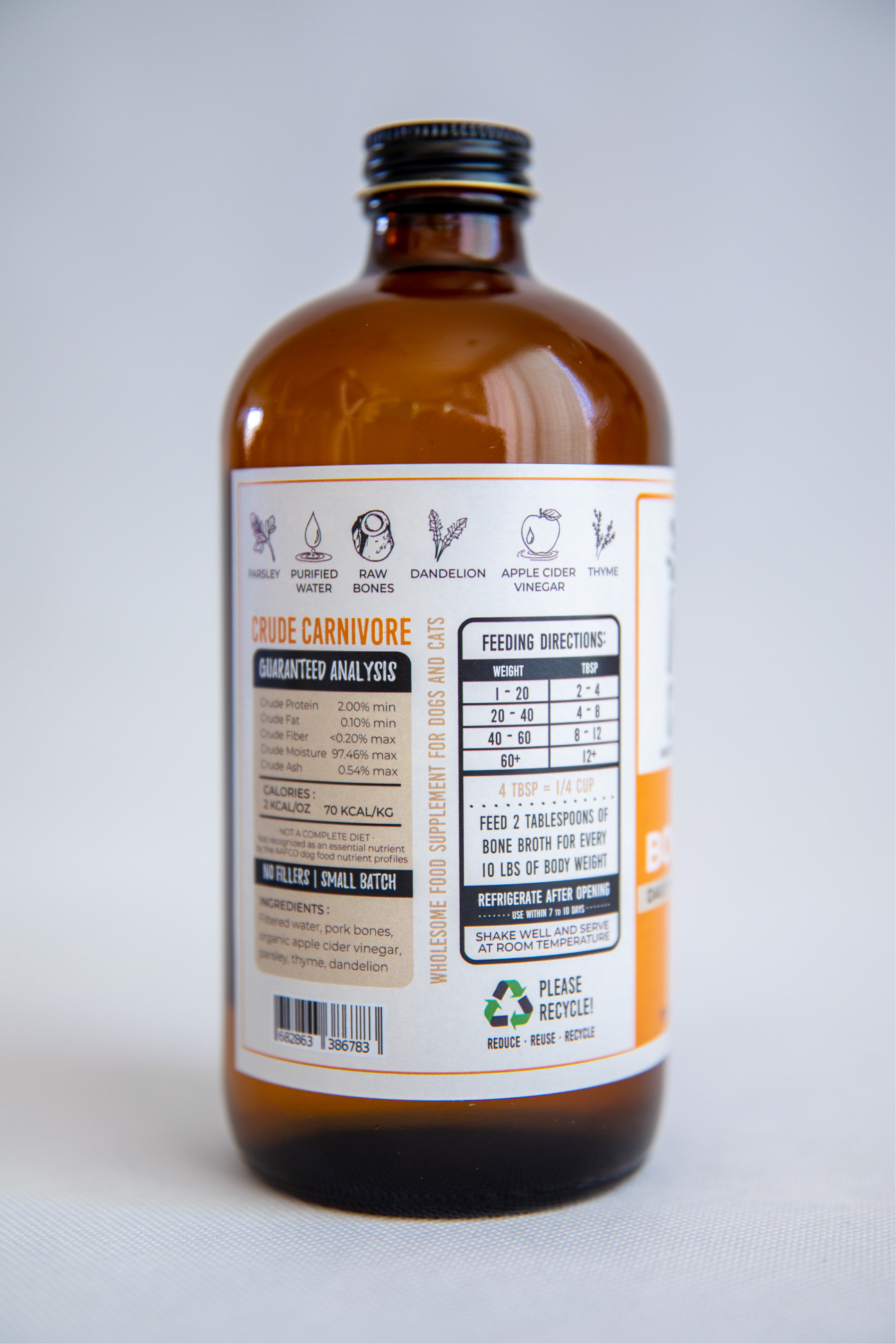 Crude Carnivore - Wholesale Pet Food - Dog - 16oz Pork Bone Broth3