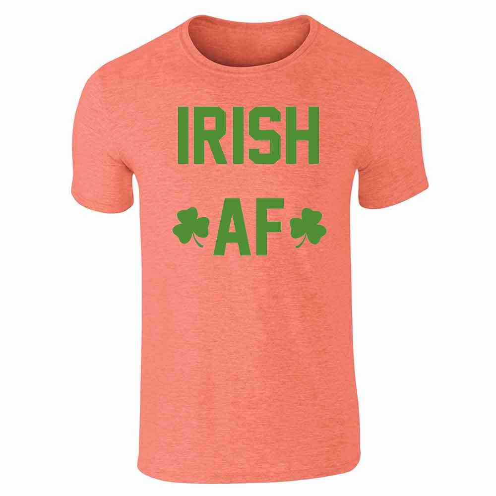 Pop Threads - Vendita all'ingrosso Maglietta serigrafata - Unisex - T-shirt unisex Irish AF St. Patricks Day, colore verde, divertente5