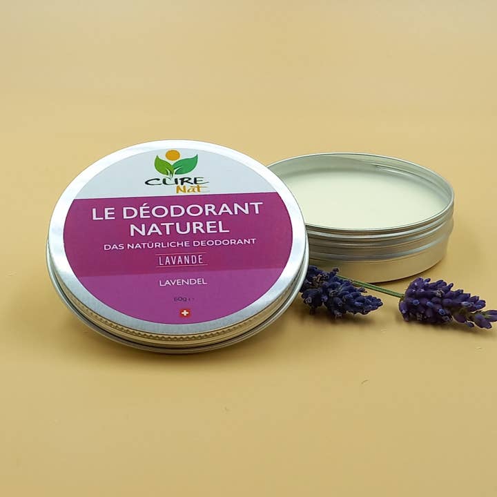 Lavendel deodorant - 100 % naturlig og håndlavet for engroshandel hos CureNat