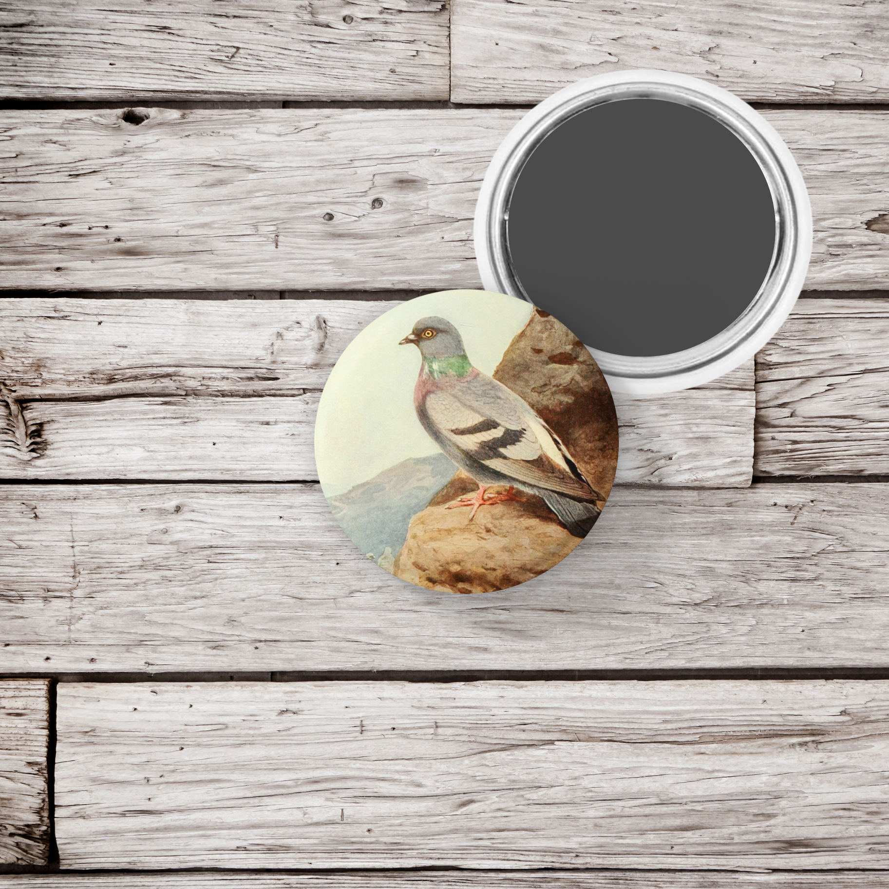 NatureCuts - Venta al por mayor Botón/prendedor - Pin de paloma, Llavero de paloma, Imán de paloma4