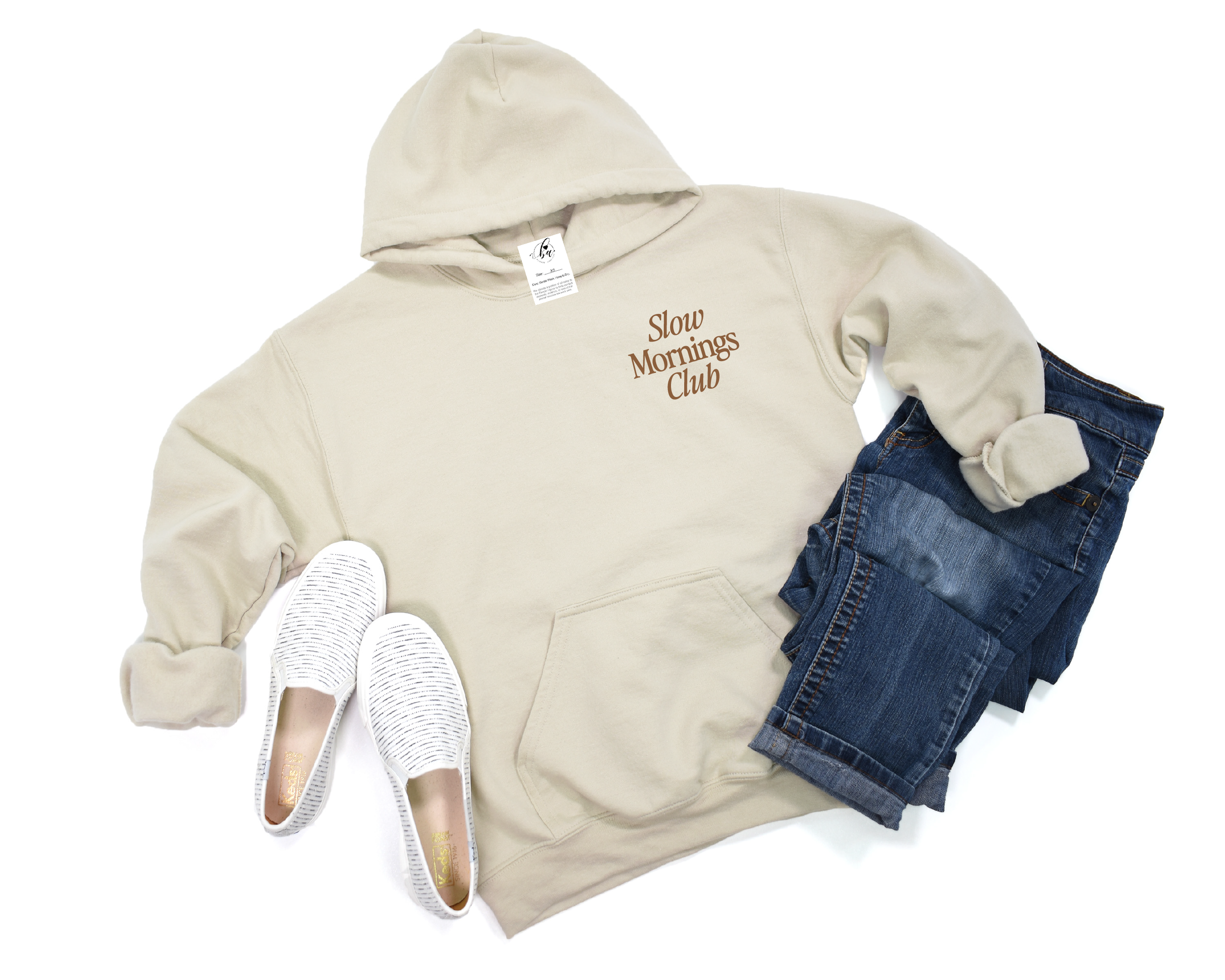 Blonde Ambition Apparel & Designs - Venta al por mayor Sudadera con capucha - Mujer - Sudadera con capucha bordada del Club de Mañanas Lentas1