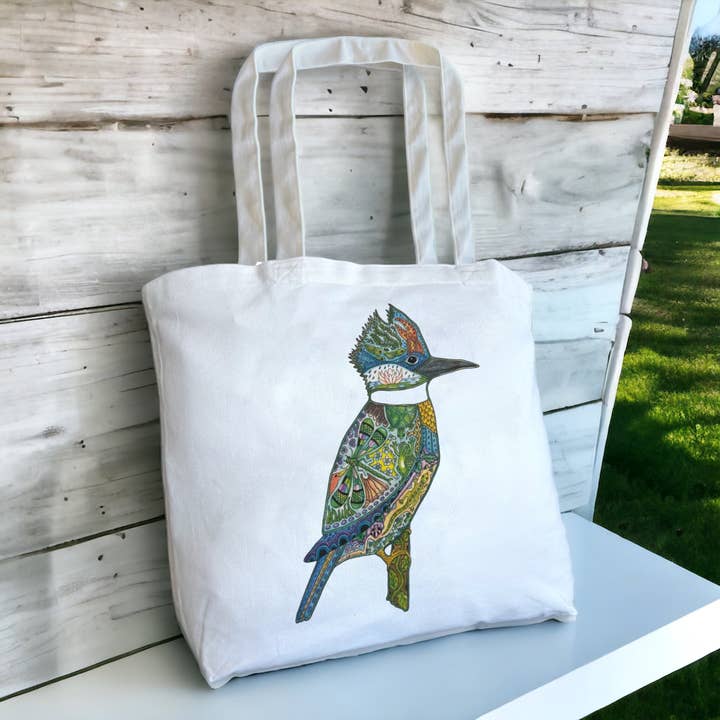 King Fisher Tote Bag - Large for wholesale by EarthArt International