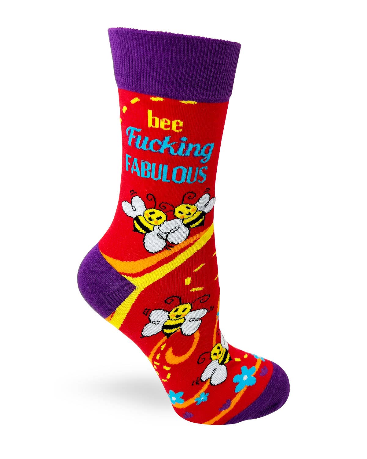 Fabdaz - Wholesale Socks - Women's - Bee F..king Fabulous Ladies' Crew Socks1