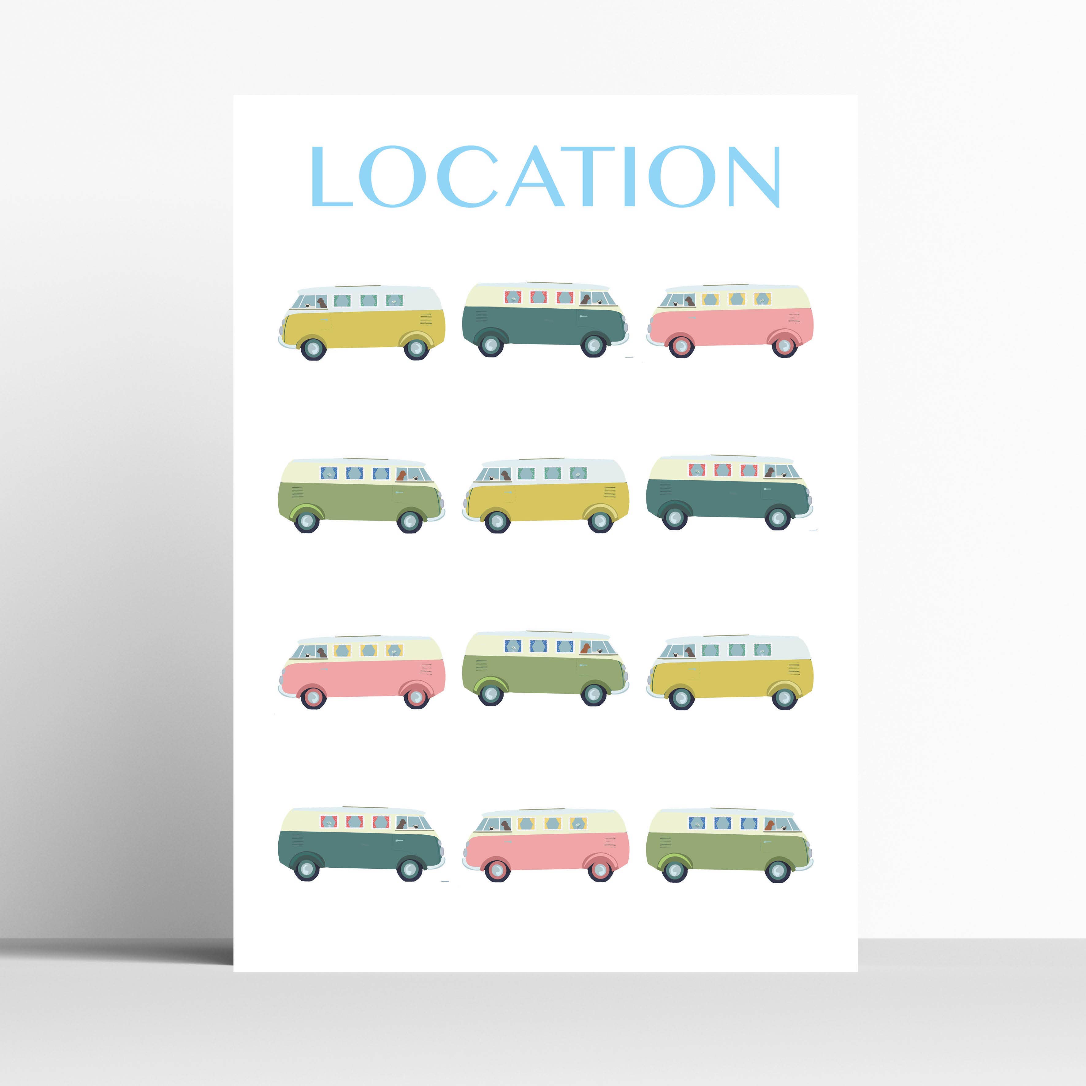 BETTY BOYNS MAPS – wholesale Tea towel – Repeat Pattern Tea Towels Customised To Any Location5