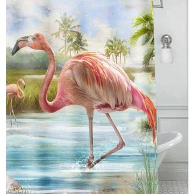 DNS Designs – wholesale Duschdraperi – Flamingo duschdraperi