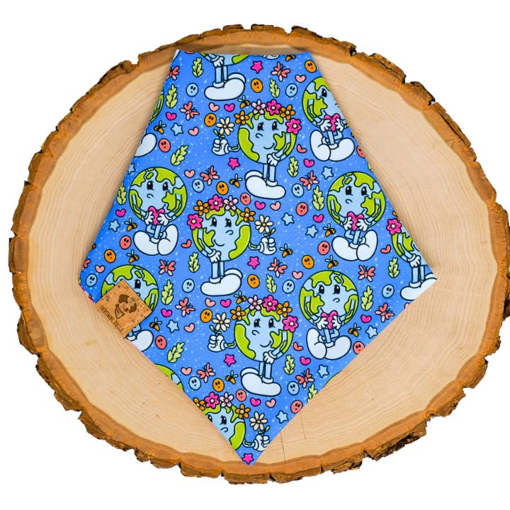 Earth Day - Pet Bandana, Tie On, Dog Bandana for wholesale by Everything Doggo