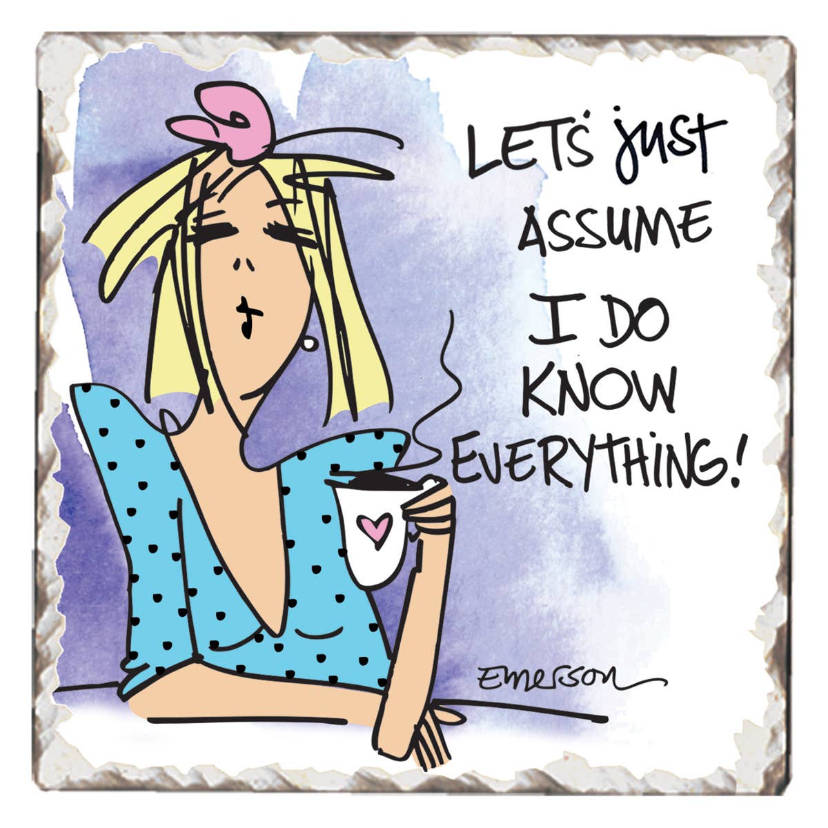 CounterArt/Highland Home/Thirstystone – wholesale Underlägg – Ladies of Indulgence Pre-Pack Single Coaster Display4