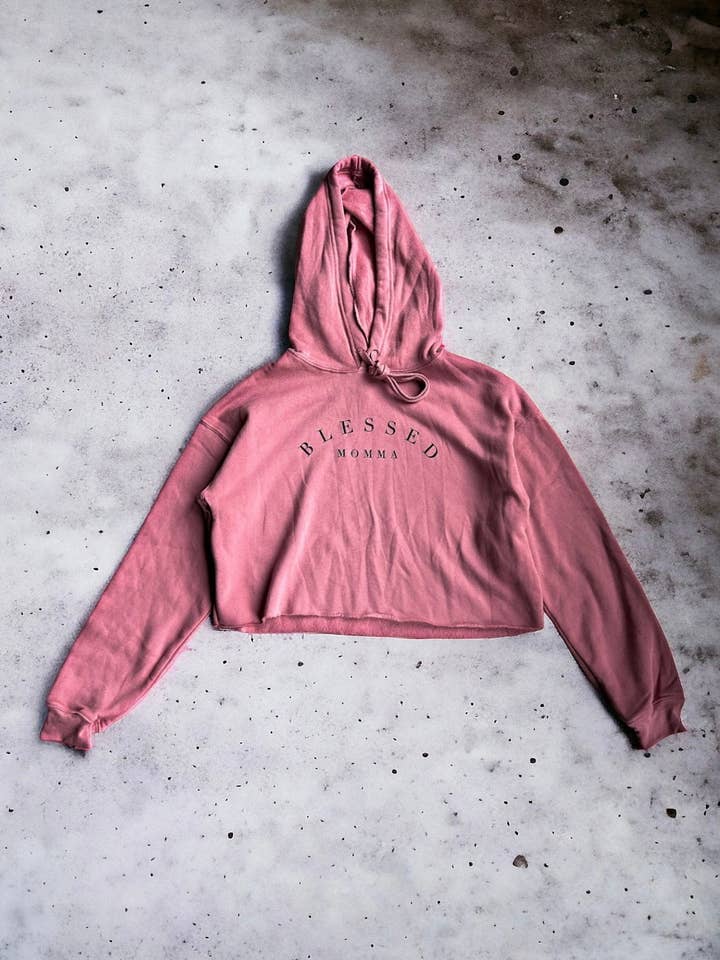 Blessed Momma Cropped Hættetrøje for engroshandel hos WinAri