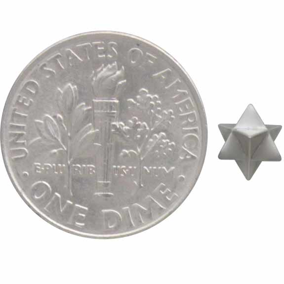 Nina Designs - Wholesale Stud/Post Earrings - Sterling Silver or Bronze Merkaba Post Earrings 6x6mm