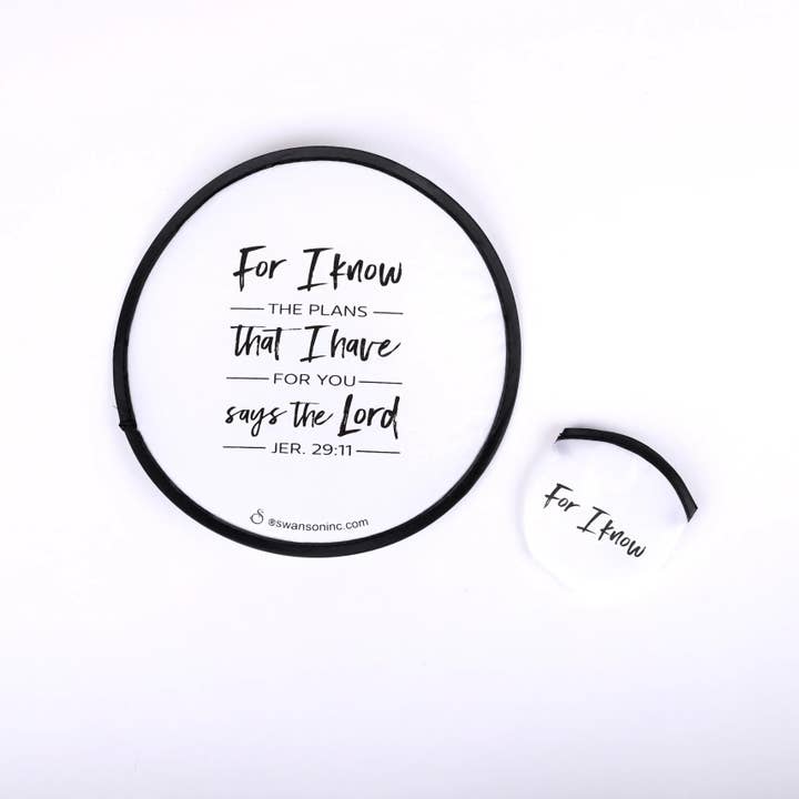 Foldable Hand Fan - Jer. 29:11 - Pack of 6 for wholesale by Swanson Christian Products