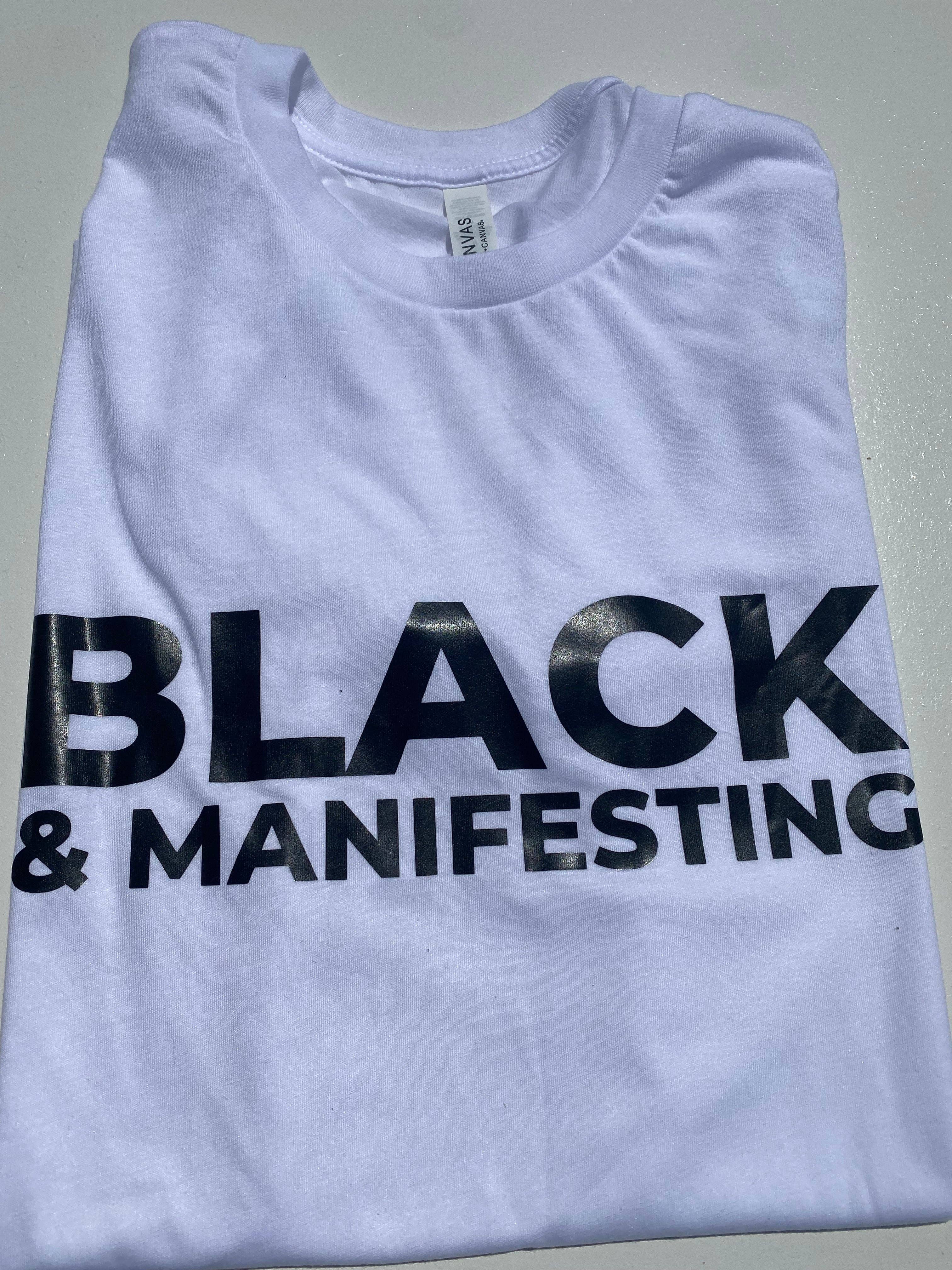 Ebony Notes Company - Wholesale Screen Printed T-Shirt - Unisex - Black & Manifesting Shirt11