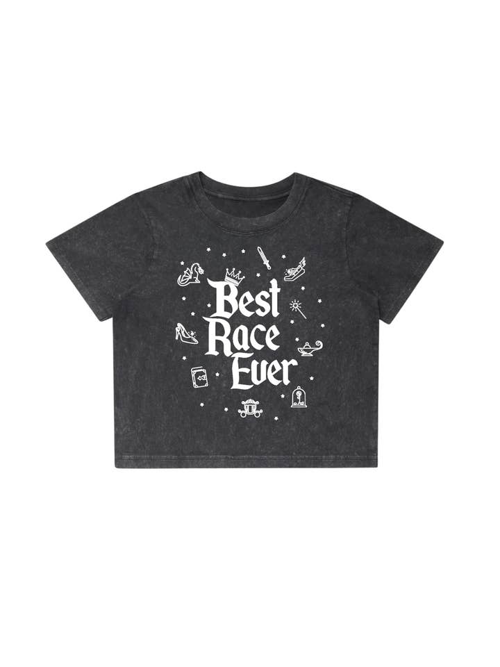 Best Race Ever Crop T-shirt for wholesale by Sarah Marie Running Co