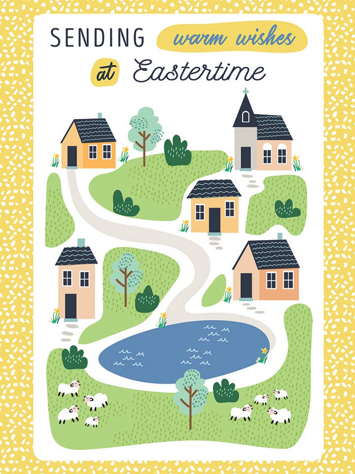 Påskkort, Öppet, Bymotiv för wholesale av Piccadilly Greetings