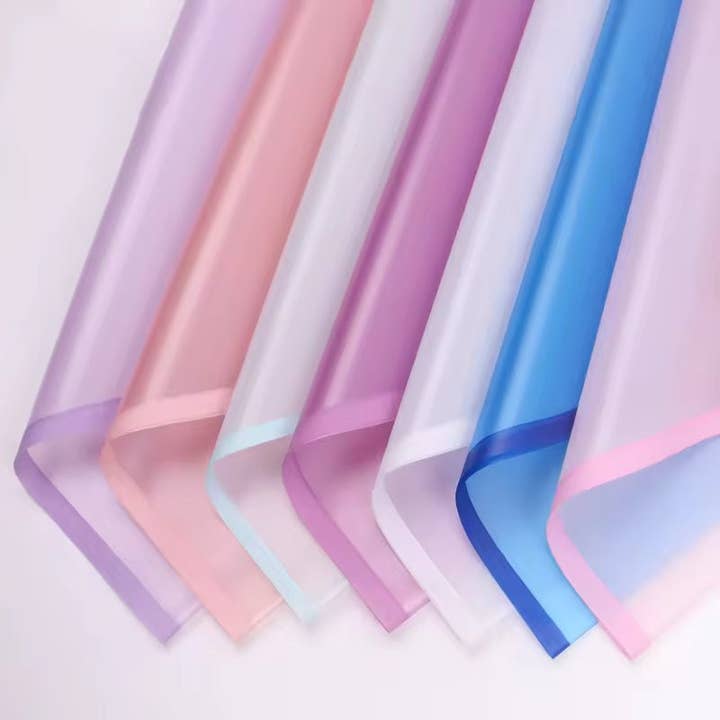 Frosted Flower Wrapping Paper With Bold Border (20pcs/bag) for wholesale by Elegant Design Supply