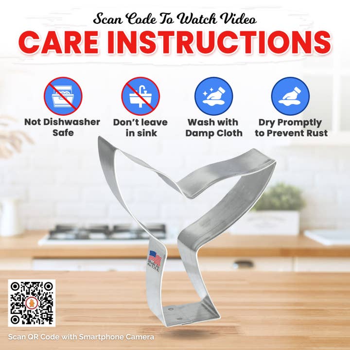 CookieCutter.com - Wholesale Cookie Cutter - Whale Mermaid Tail Cookie Cutter 3.75" B10177