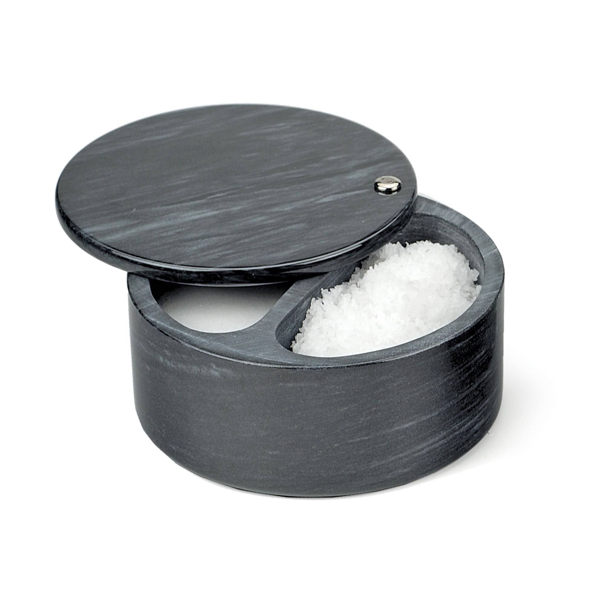 RSVP International - Wholesale Salt & Pepper Shaker Set - Salt Box - Black Marble4