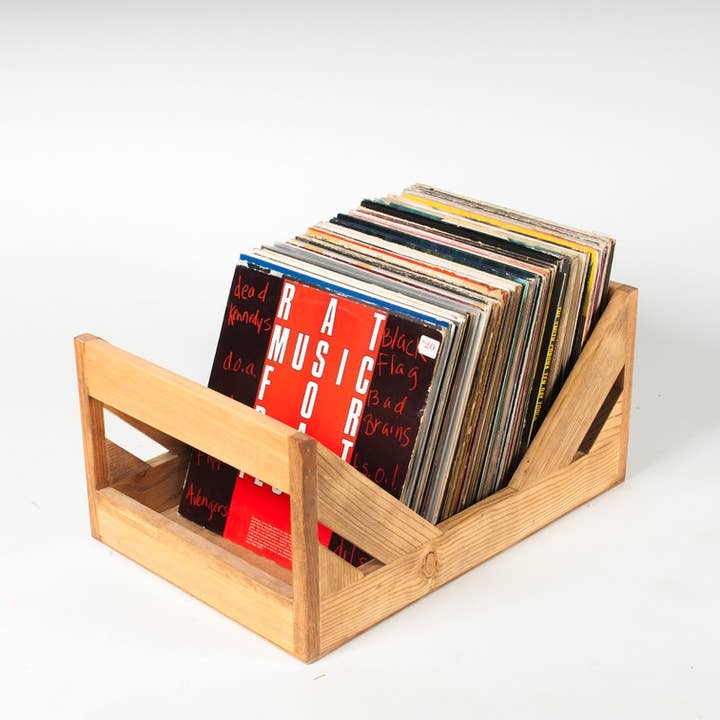 WickerWoodWorks - Wholesale Storage Bin - The Milk Crate Alternative: 12" Vinyl Record Storage3
