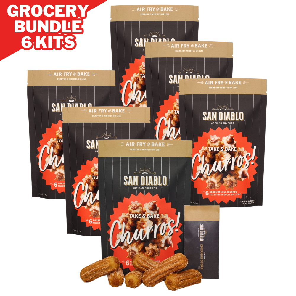 San Diablo Artisan Churros – Engroshandel Cookie – FROZEN Detailhandel Tag & Bag Fyldte Churros 13 Stk. ENKELTPAKKE1