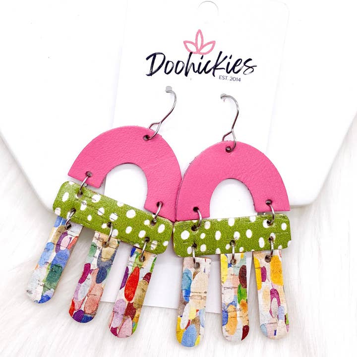 Doohickies - Wholesale Dangle Earrings - 2.75" Mix It Up Jazzy - Cinco de Mayo Earrings