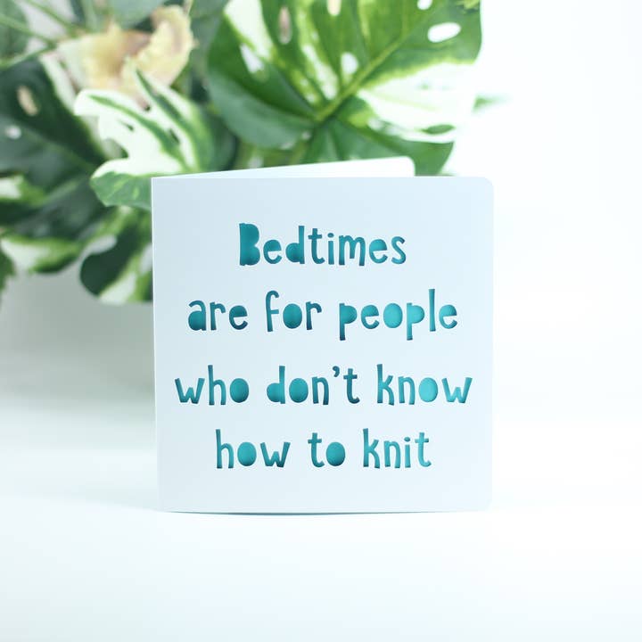 L'heure du coucher est destinée aux personnes qui ne savent pas tricoter pour la vente par Paradise Papercraft